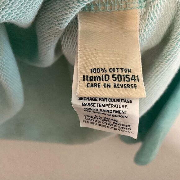 LL Bean Shirt Mens Size M Blue‎ Mock Neck Pullover Long Sleeve Cotton Buttons - Picture 7 of 8